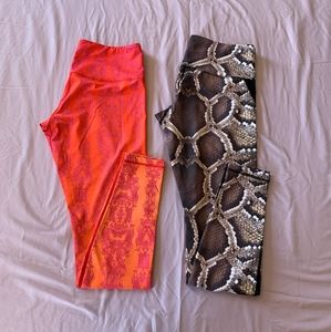 2 pairs of Just Live leggings, size L